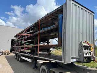 Krone 2x stack of 4x mega flat trailer
