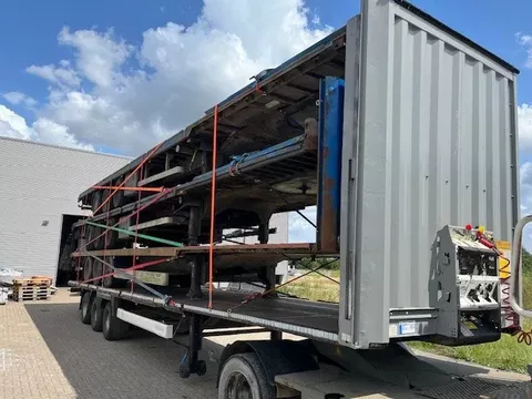 Krone 2x stack of 4x mega flat trailer